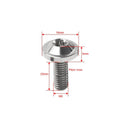 6 x Titanium Alloy M6x25mm Torx Head Bolts for Bike Motor