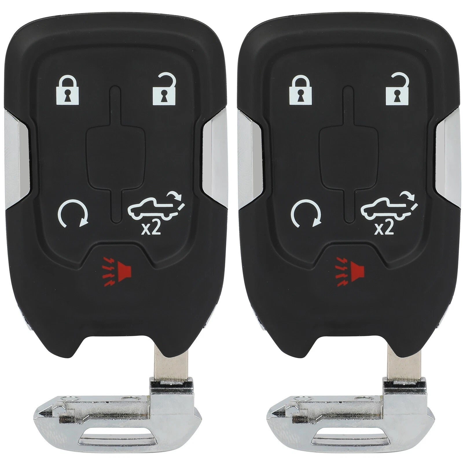 2X Remote Key Fob Shell Case for GMC Sierra 1500 2500 3500 (2019–2021)