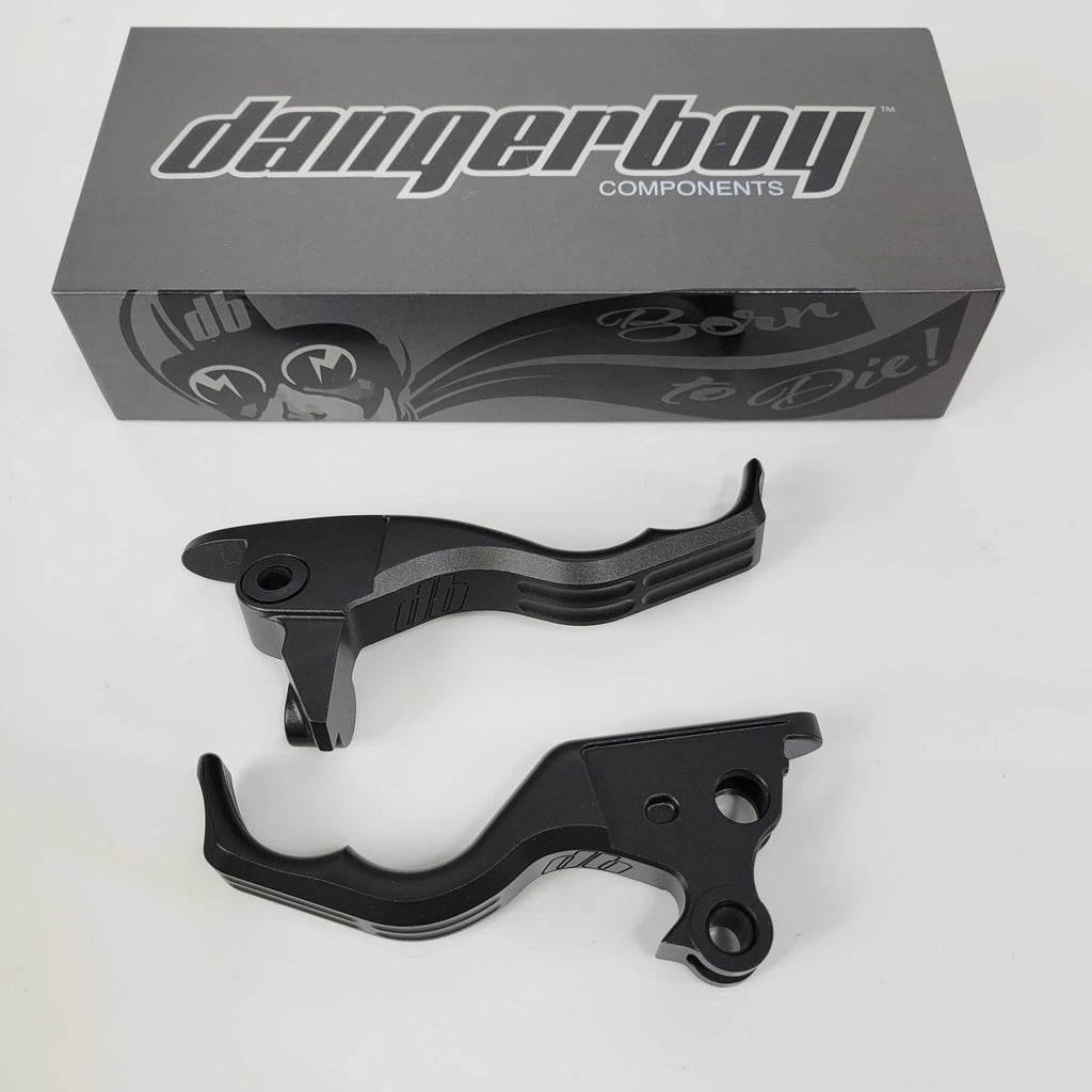 Dangerboy Short Style Lever Set for Harley Touring (2021–2023) T6061 Stealth Black