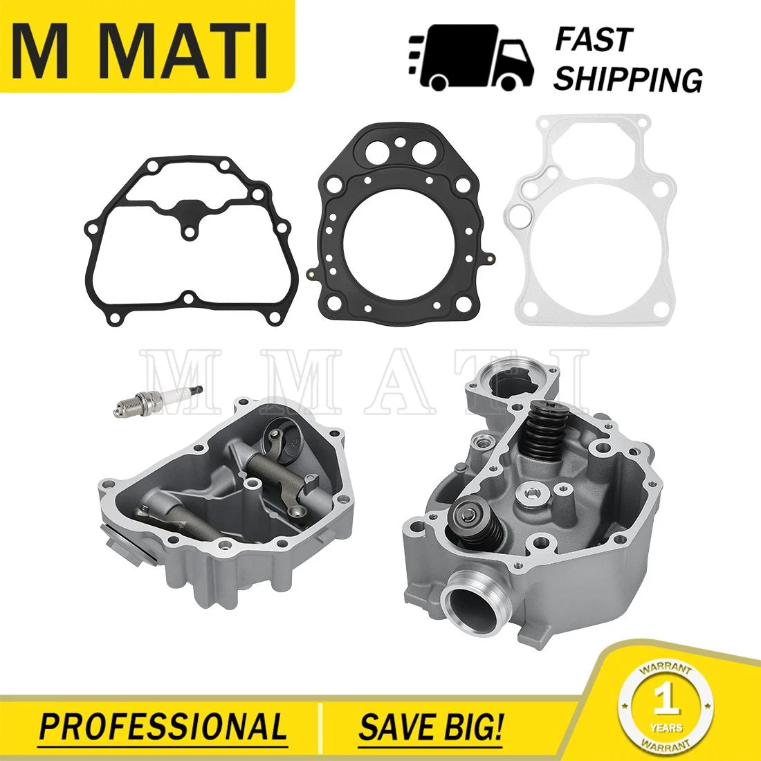 Top End Rebuild Kit with Cylinder Head Cover Gasket for Honda Rancher TRX420 (2009–2024)
