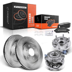 Front Disc Brake Rotor & Pads Set for Nissan Frontier 