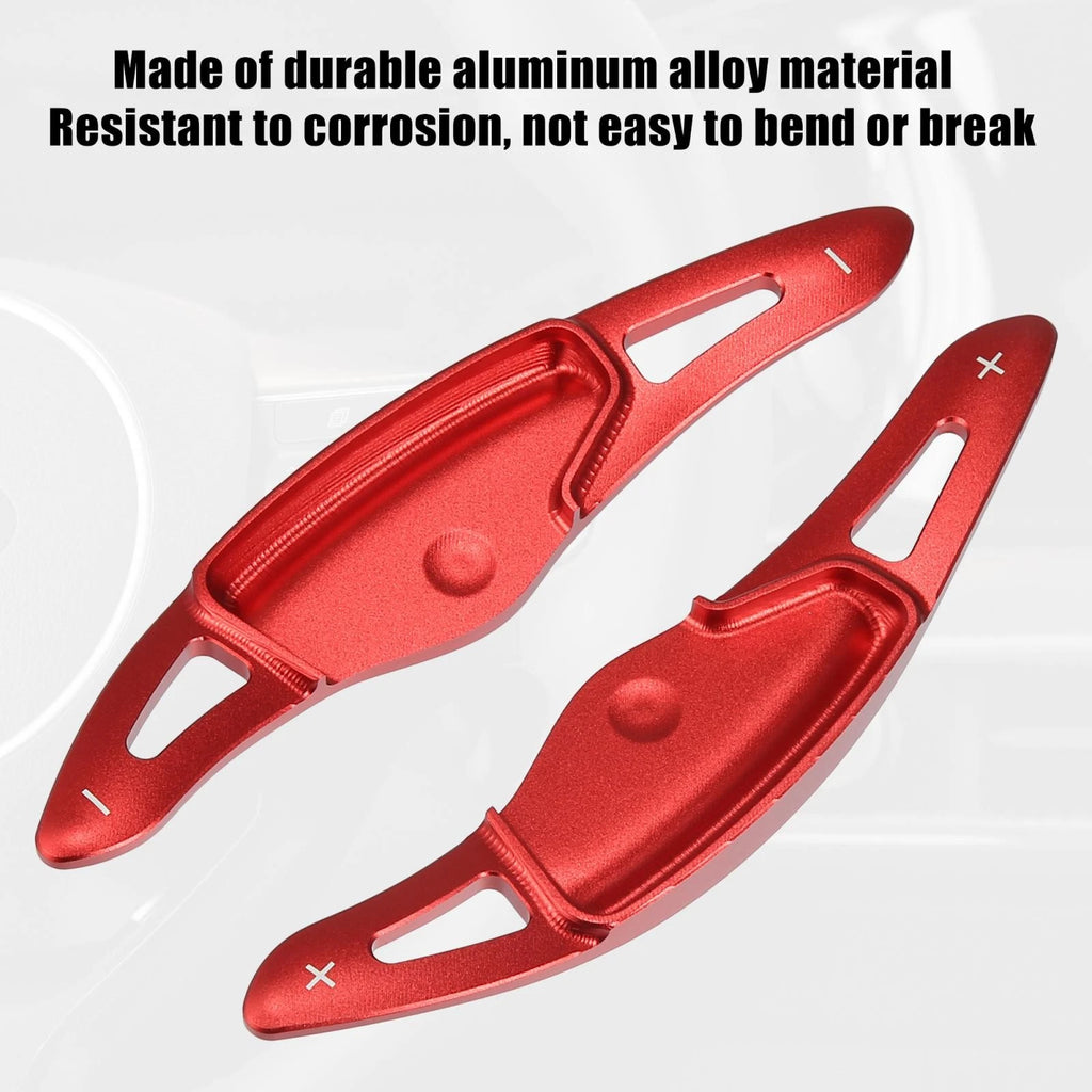 1 Pair Steering Wheel Paddle Shifters for Hyundai Elantra Sport (2017–2019) Aluminum Red