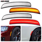 Clear LED Front Rear Side Marker Lights for Chrysler 300 300C 300S (2015–2023)