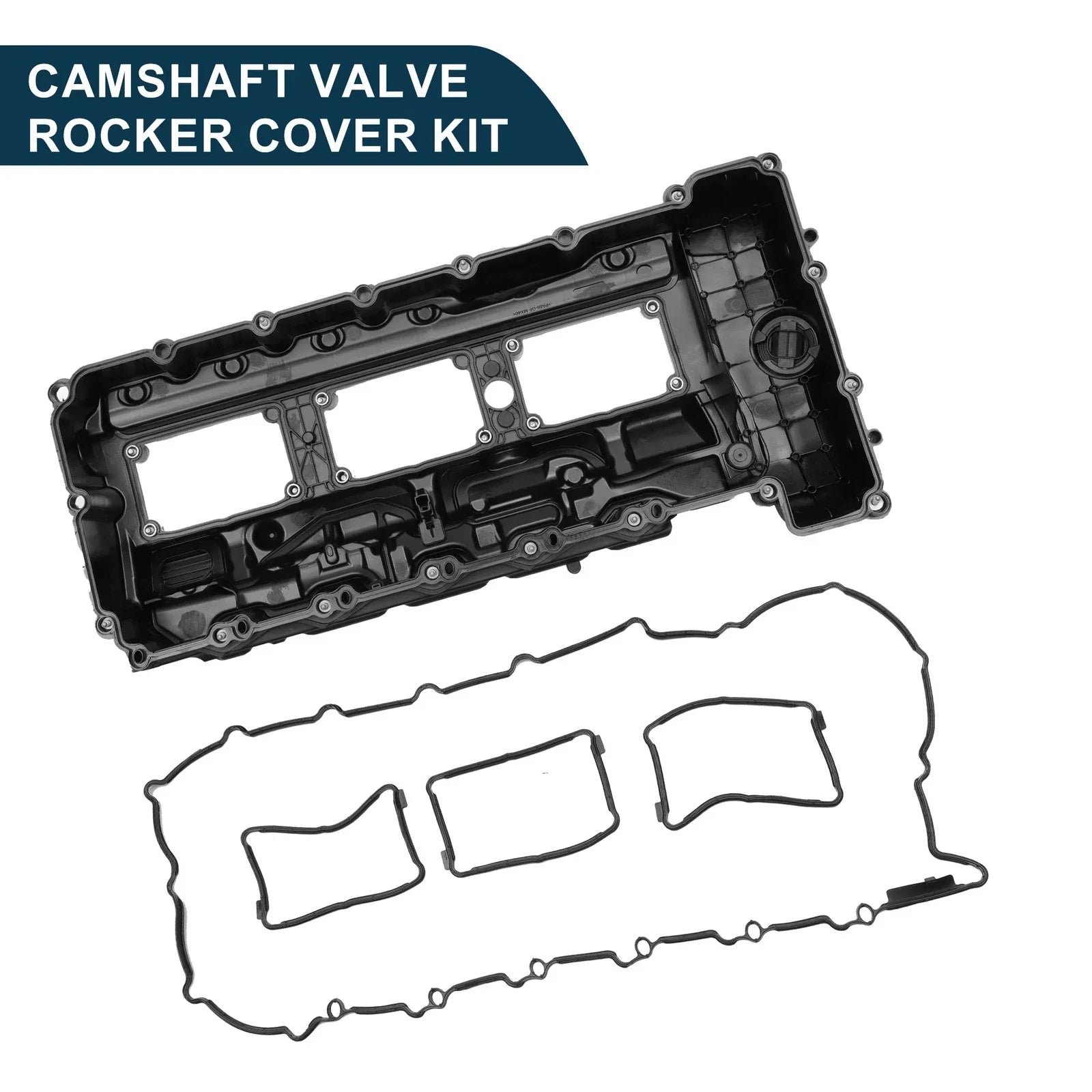 Front Engine Valve Cover with Gasket for BMW 135is Black (2013)