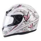 Motorcycle Butterfly Flip Up Full Face Helmet for Adult (S, M, L)