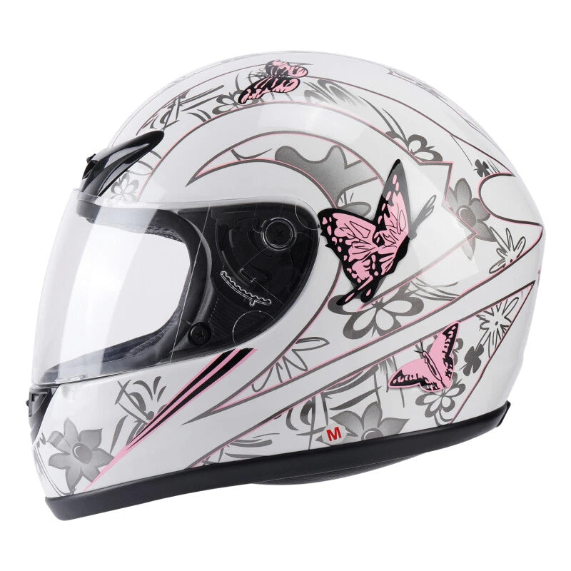 Motorcycle Butterfly Flip Up Full Face Helmet for Adult (S, M, L)