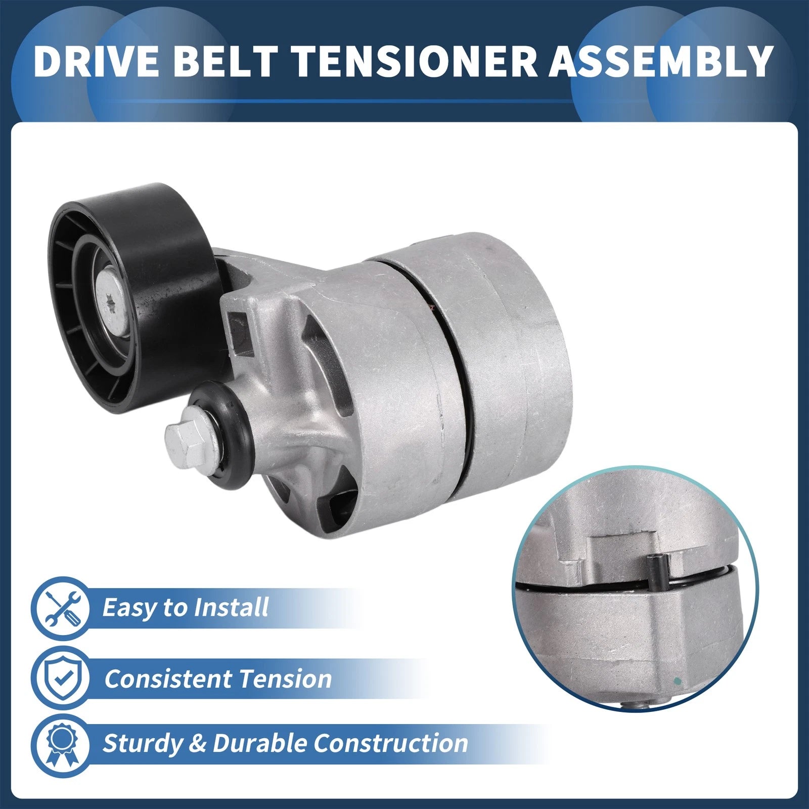 Belt Tensioner for Ford Transit 2.4 (2006–2014) No. 6C1Q6A228BB Metal