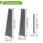 Set of 6 Pillar Window Trim for Nissan Versa (2007–2019) Carbon Fiber Black