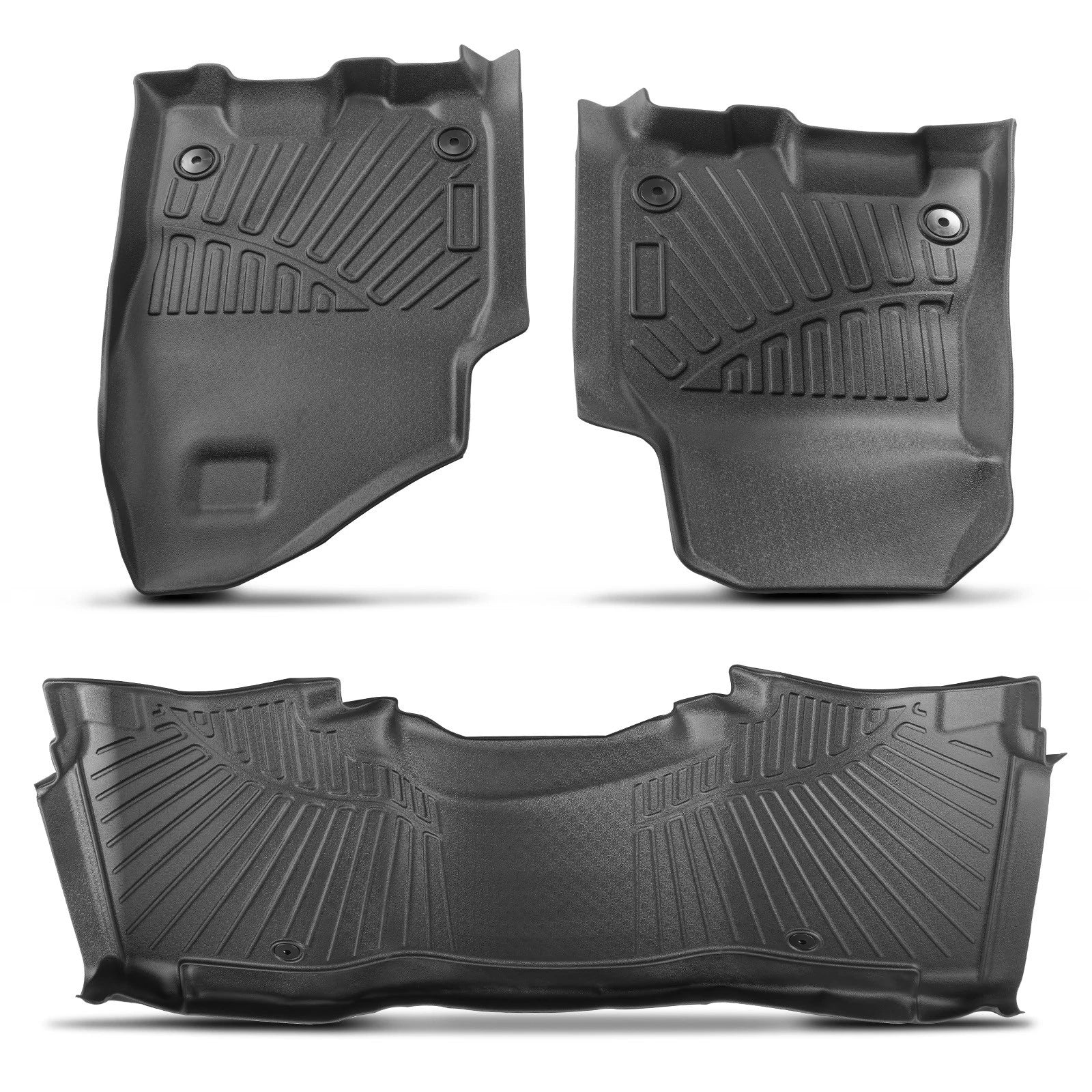 TPE Floor Mats Liners for Dodge Ram 1500 Crew Cab (2019–2024)