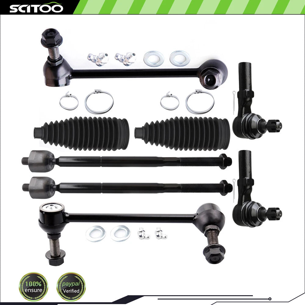 Set of 8 Tie Rod Ends & Sway Bar Links for Chrysler 300 (2011–2014)