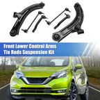 6X Front Lower Control Arms & Tie Rods for Nissan Cube (2009–2014)