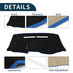 Dashboard Cover Mat for Nissan Note E12/HE12/NE12 (2012–2020) Black Blue