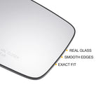 Pair White Heated Mirror Glass for Dodge Ram 1500 