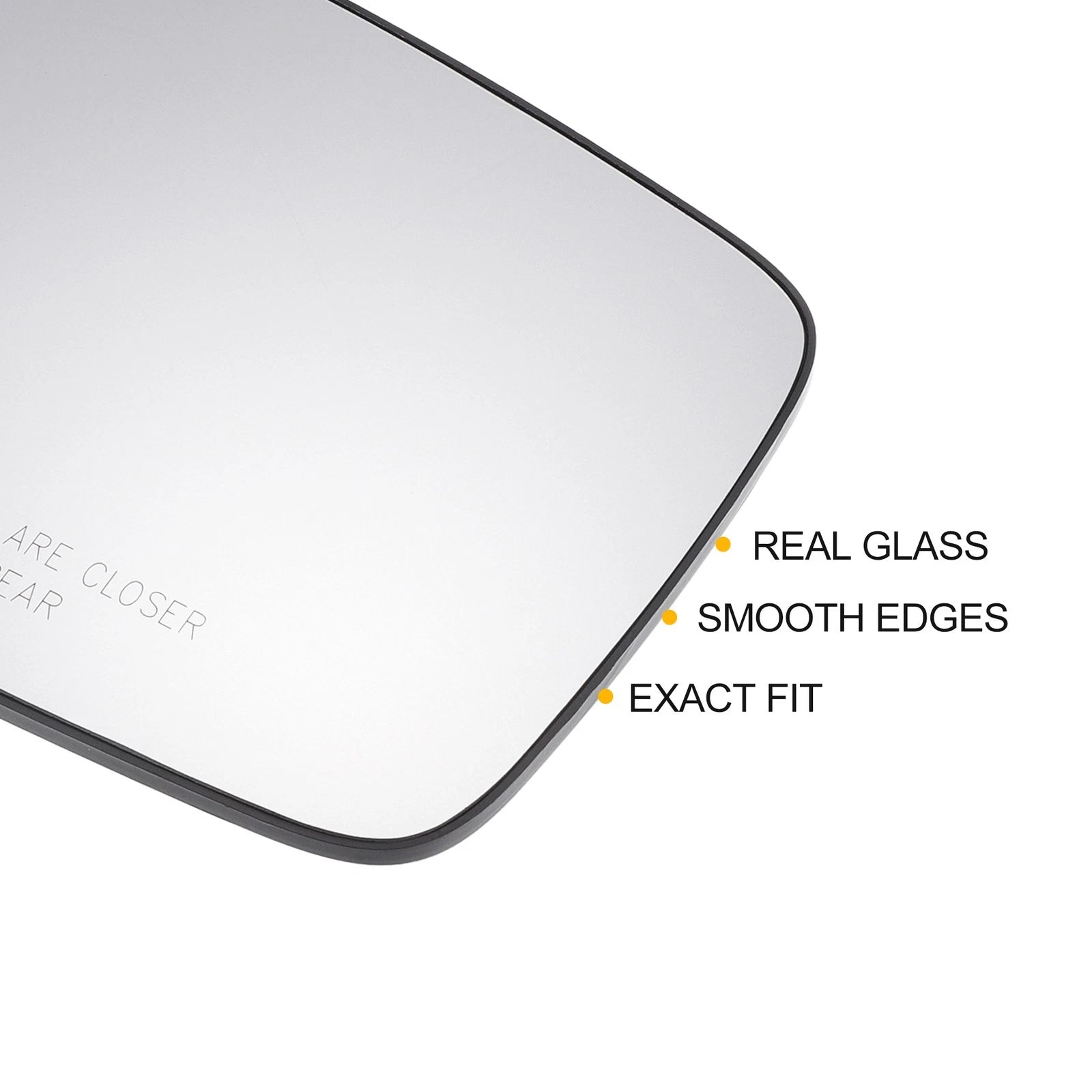Pair White Heated Mirror Glass for Dodge Ram 1500 