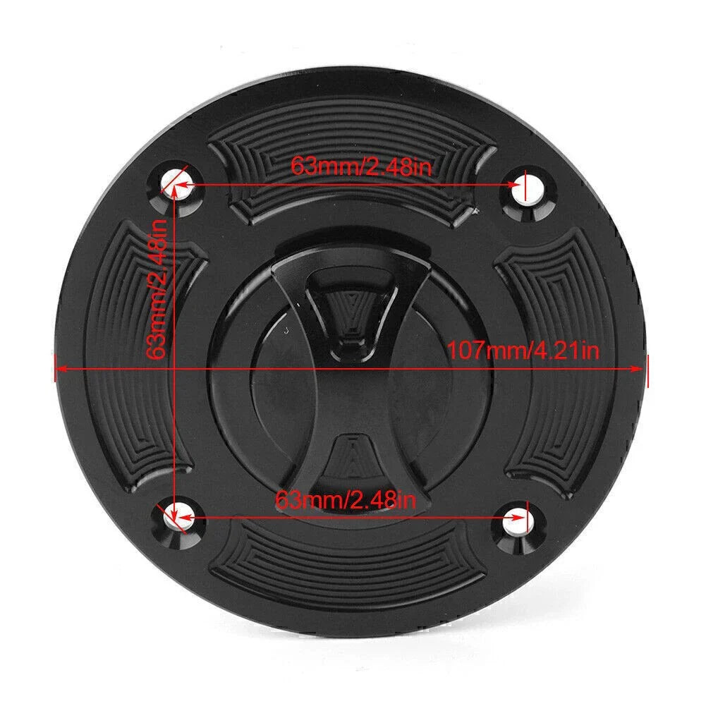 CNC Fuel Gas Tank Cap Cover for Suzuki TL1000S GS500 GSXR600 GSXR750 SV650