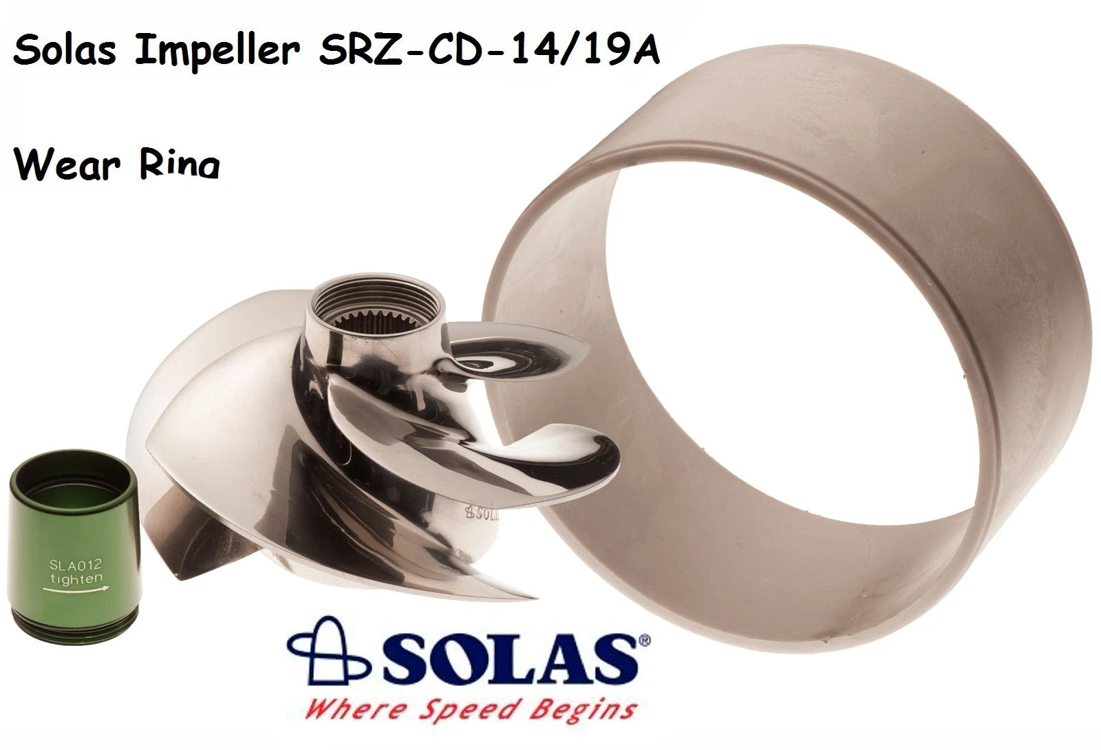 Solas Impeller & Wear Ring for Sea Doo 4-Tec GTR RXP 215 (2002–2009) SRZ-CD-14/19A
