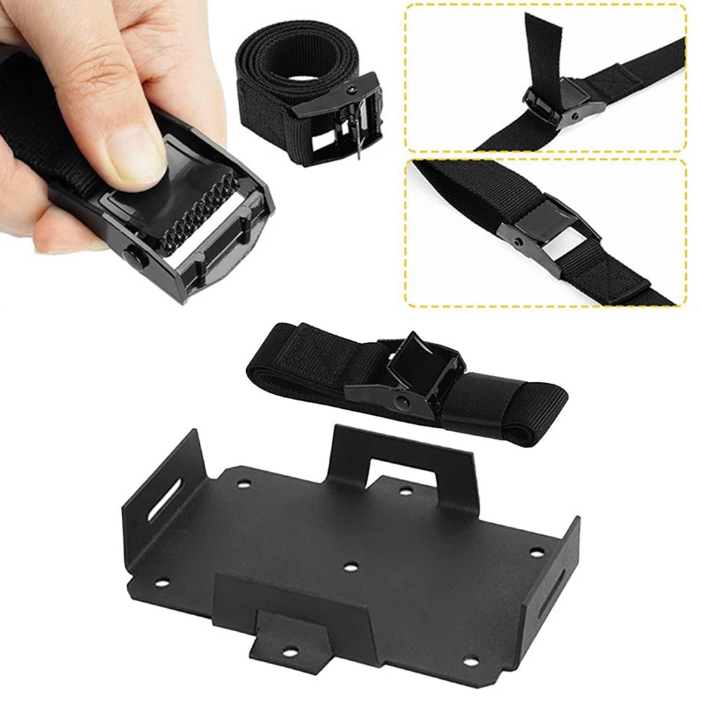 Battery Tray for Boats ATVs Motorcycles with Adjustable Aluminum Straps