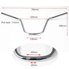 22 MM 7/8" Chrome Handlebars for High Rider Bicycle