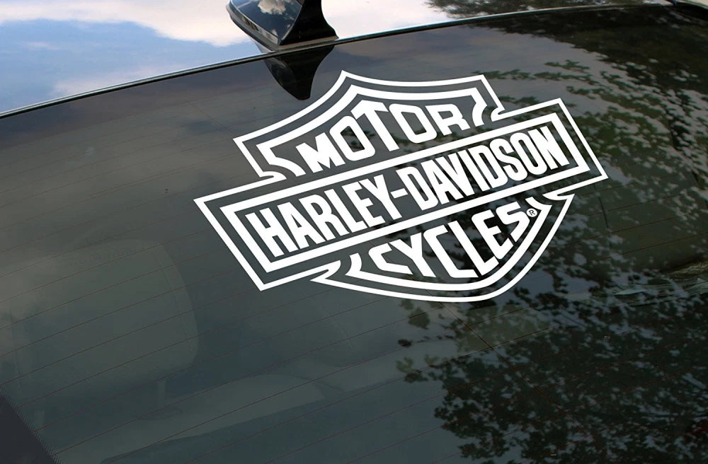 Harley Davidson Logo Cutz Rear Window Decal for Truck Car