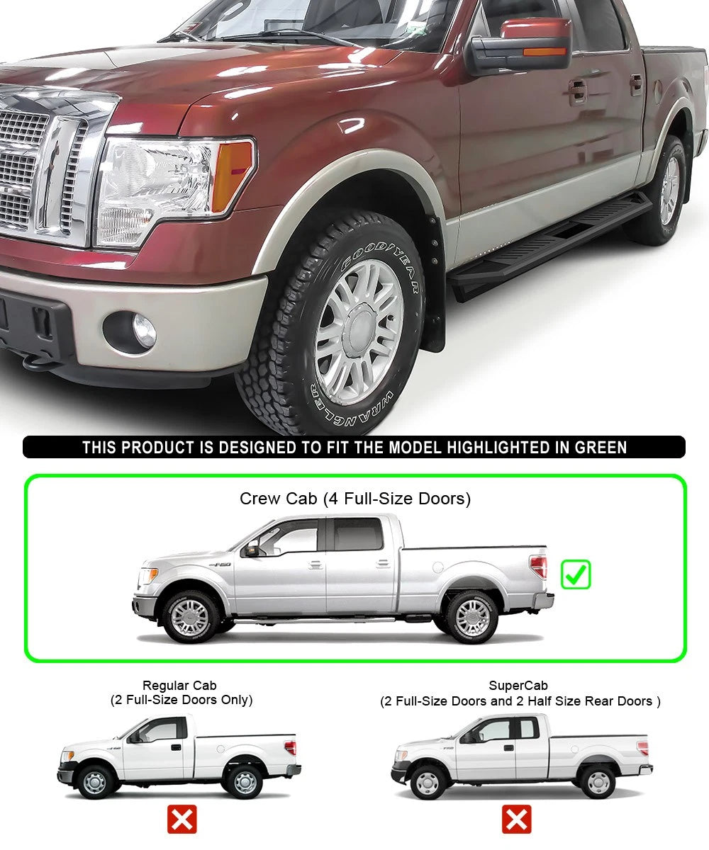 Side Armor for Ford F150 SuperCrew Cab (2009-2014)