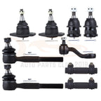 9pcs Front Ball Joints Tie Rod Ends Pitman Arm for GMC R1500 Suburban (1987–1991)