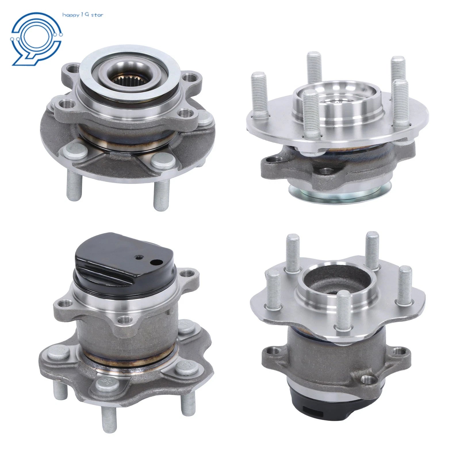 Set of 4 Wheel Hub Bearings for Nissan Rogue (2008–2013)