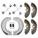 Front & Rear Brake Shoes with Springs for Honda Fourtrax 300 TRX300 (1988–2000)
