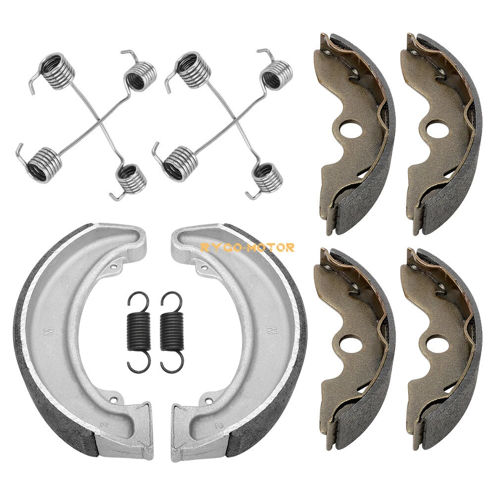 Front & Rear Brake Shoes with Springs for Honda Fourtrax 300 TRX300 (1988–2000)