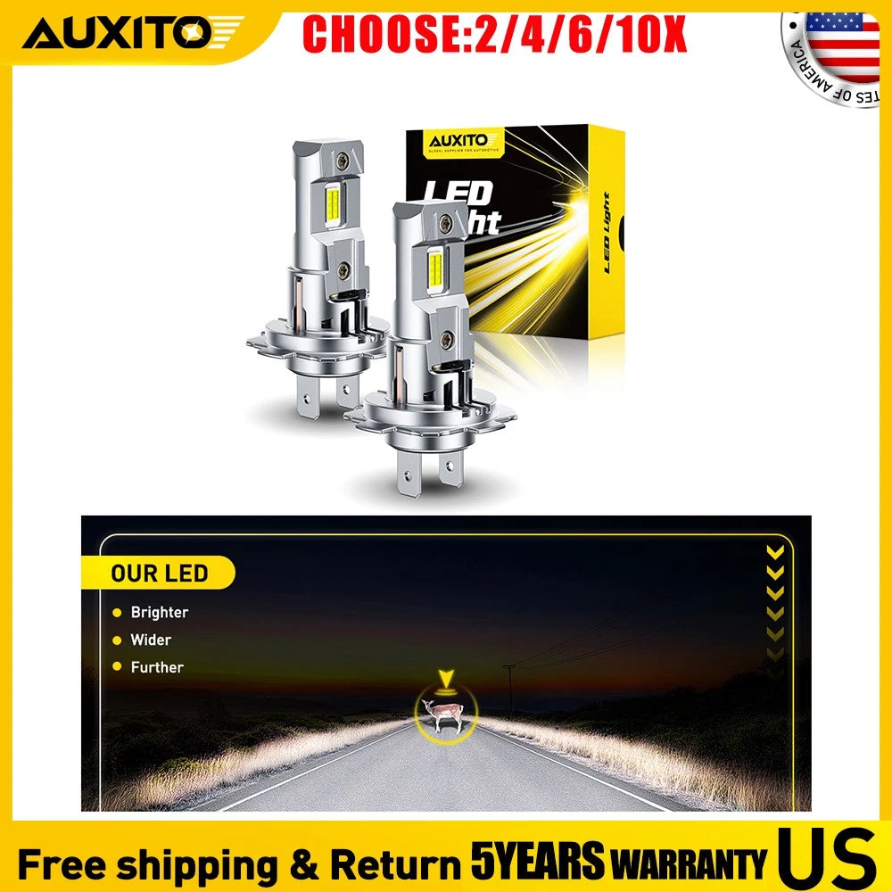 2X H76500K LED Headlight Bulb Kit for