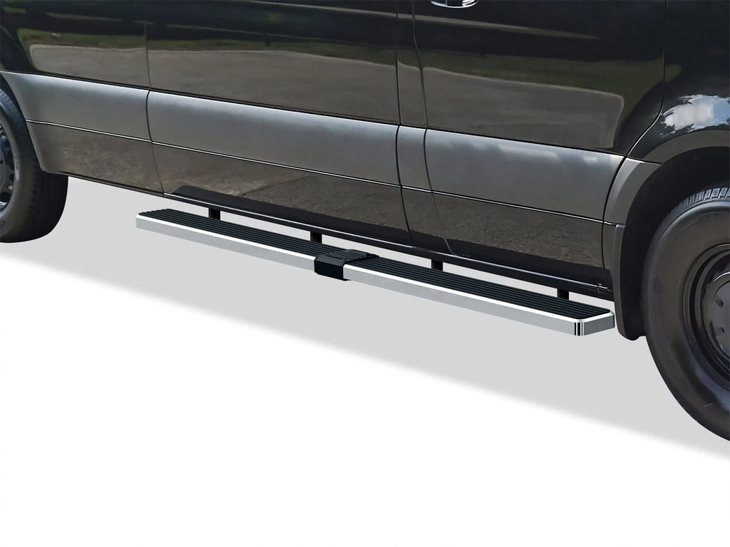6in Silver Running Boards for Dodge Mercedes-Benz Sprinter (2010–2026)