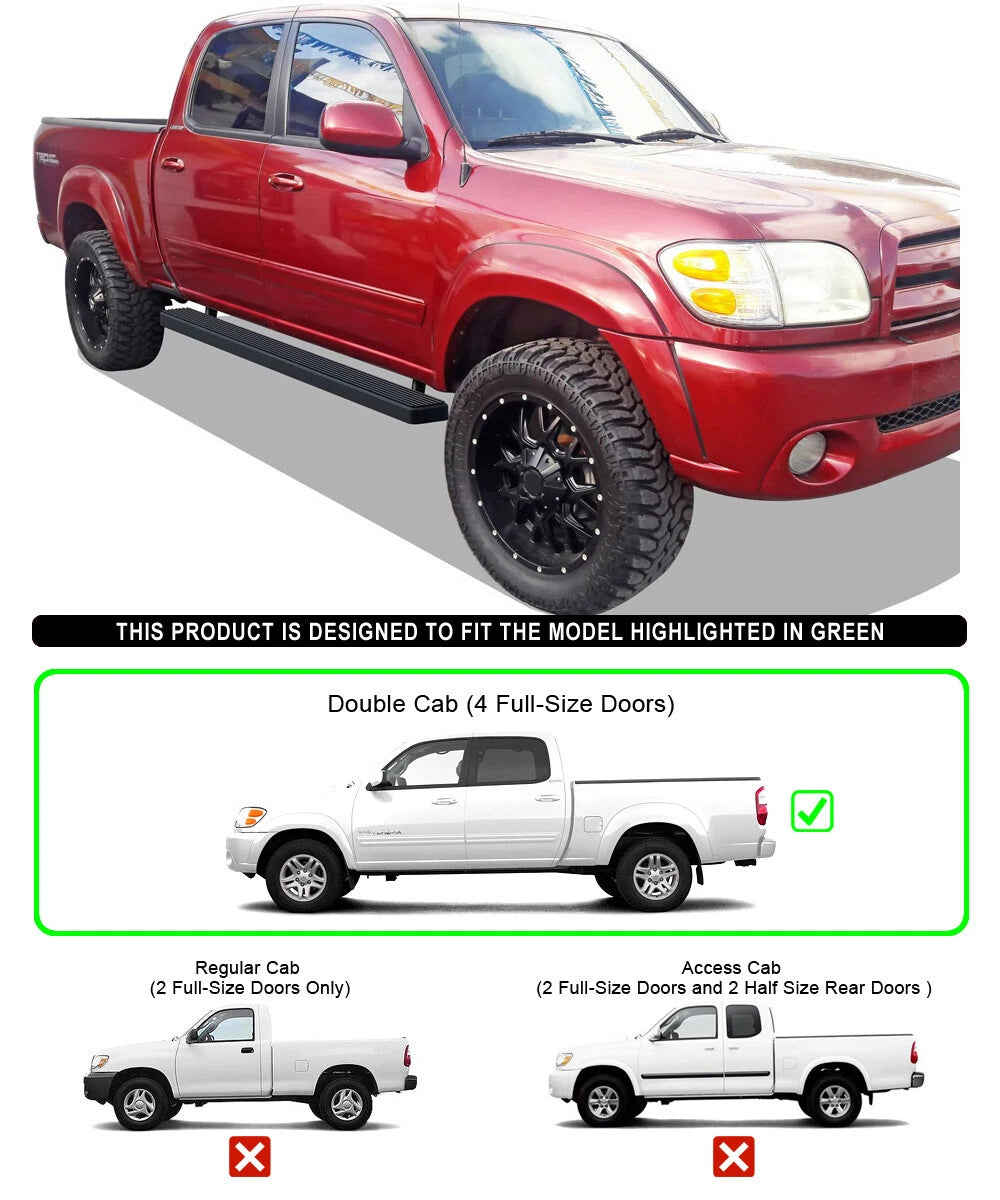 5" Stainless Steel Running Boards for Toyota Tundra (2004–2006)