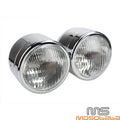 4" Dominator Dual Headlight for Harley Naked Bike