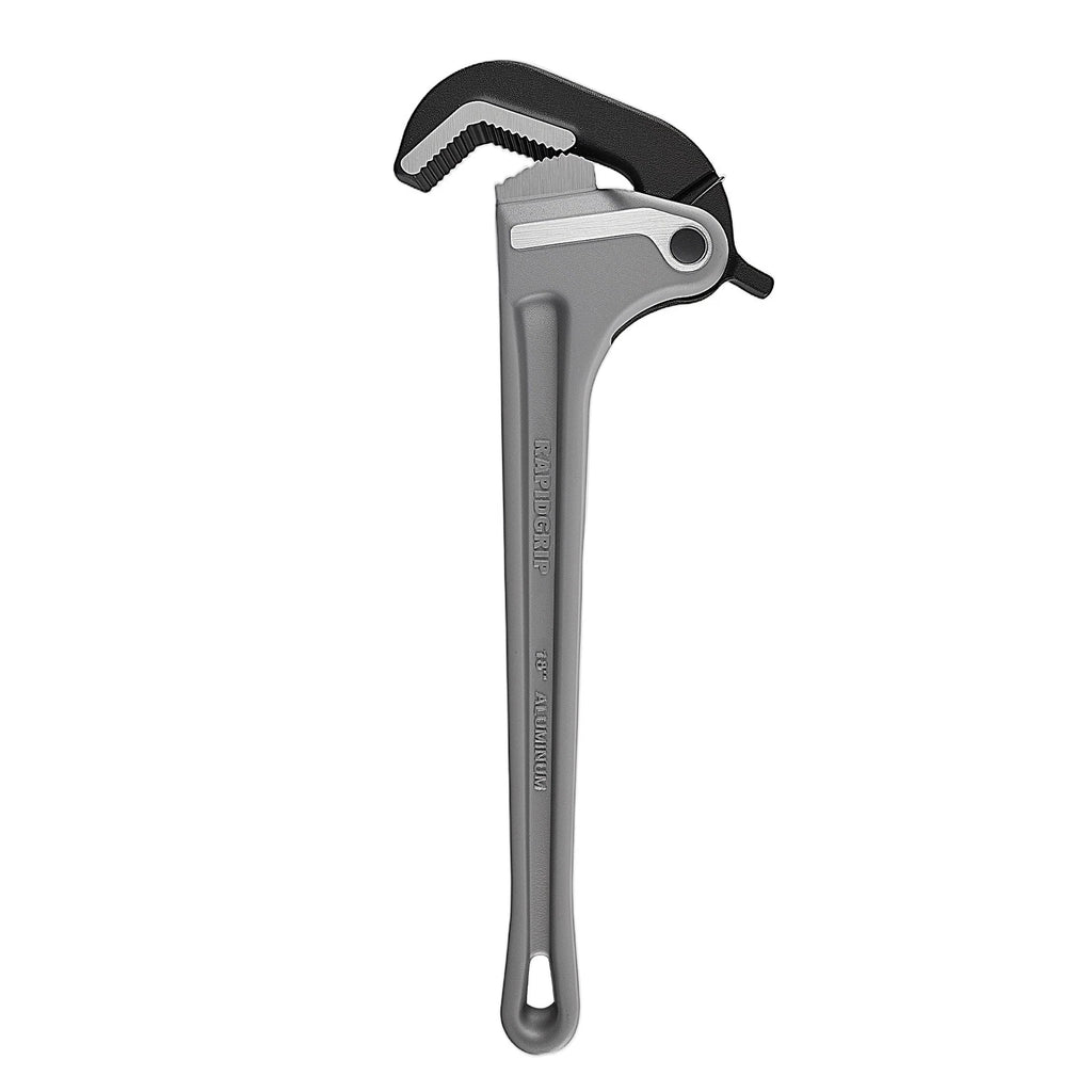 18" Automatic Jaw Aluminum Pipe Wrench Self-Locking Heavy Duty Lightweight