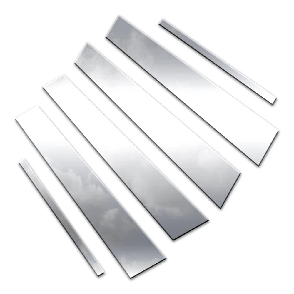 Diamond Grade 6pc Stainless Steel Pillar Post Covers for 2018-2024 Kia Rio Seda