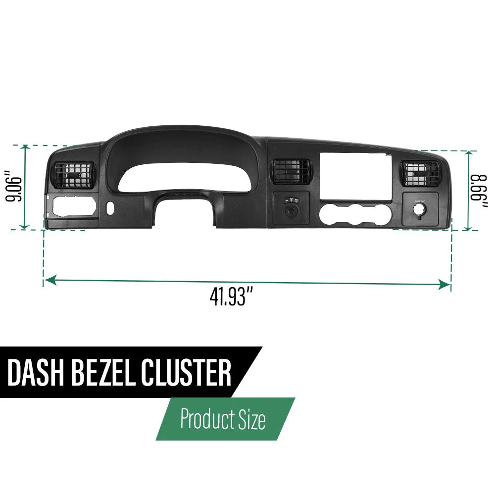 Dash Bezel for Ford F-250 F-350 (2005–2007) Black Surround