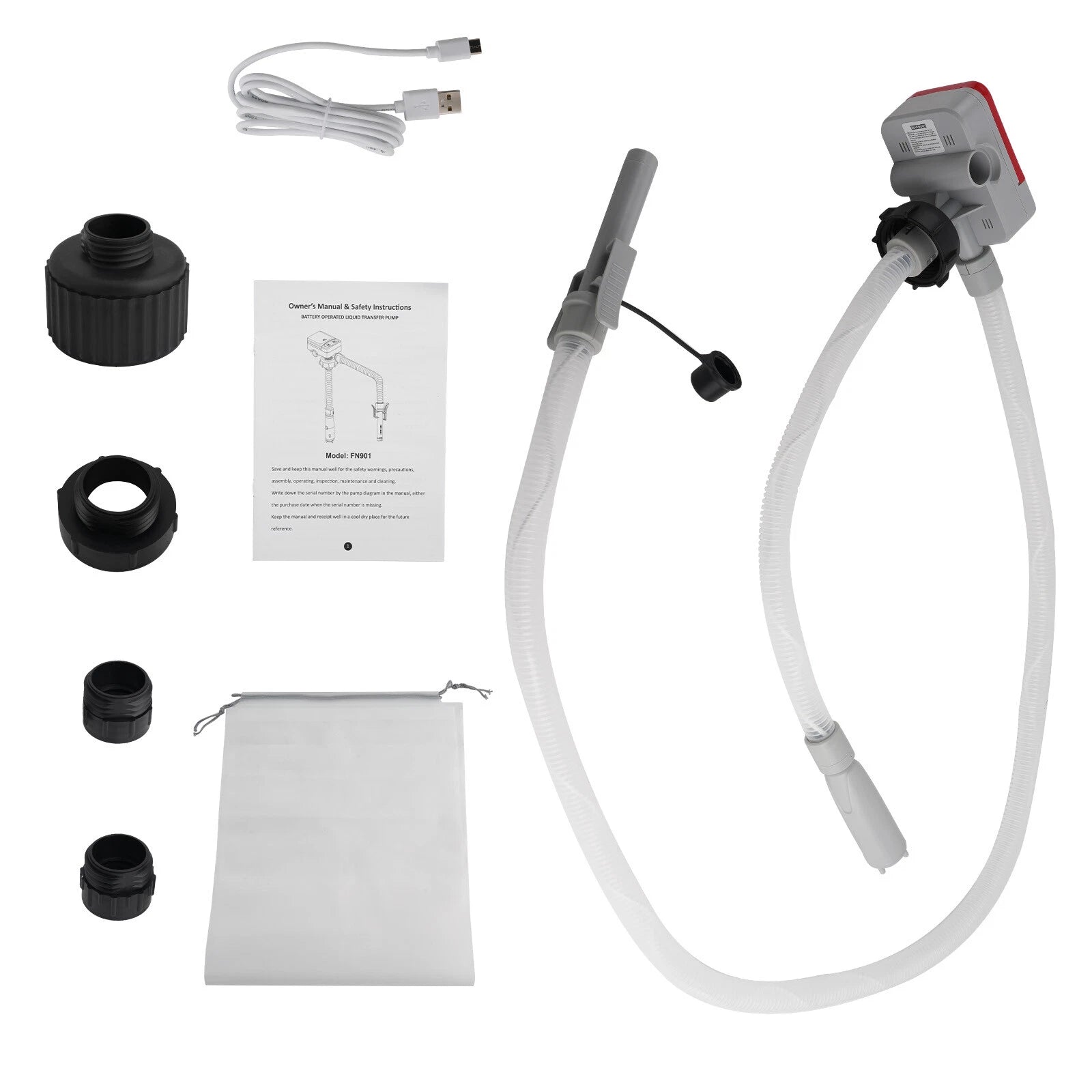 Set of 1 Fuel Transfer Pump TRFA01-XL Battery Powered 2.4 GPM