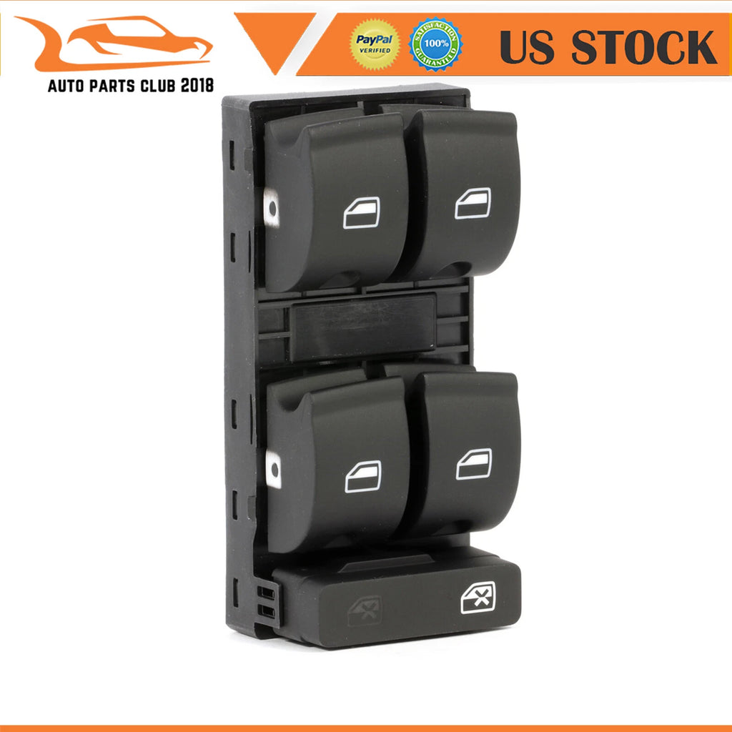 Window Switch Front Left for Audi A4 Quattro (2002–2008)