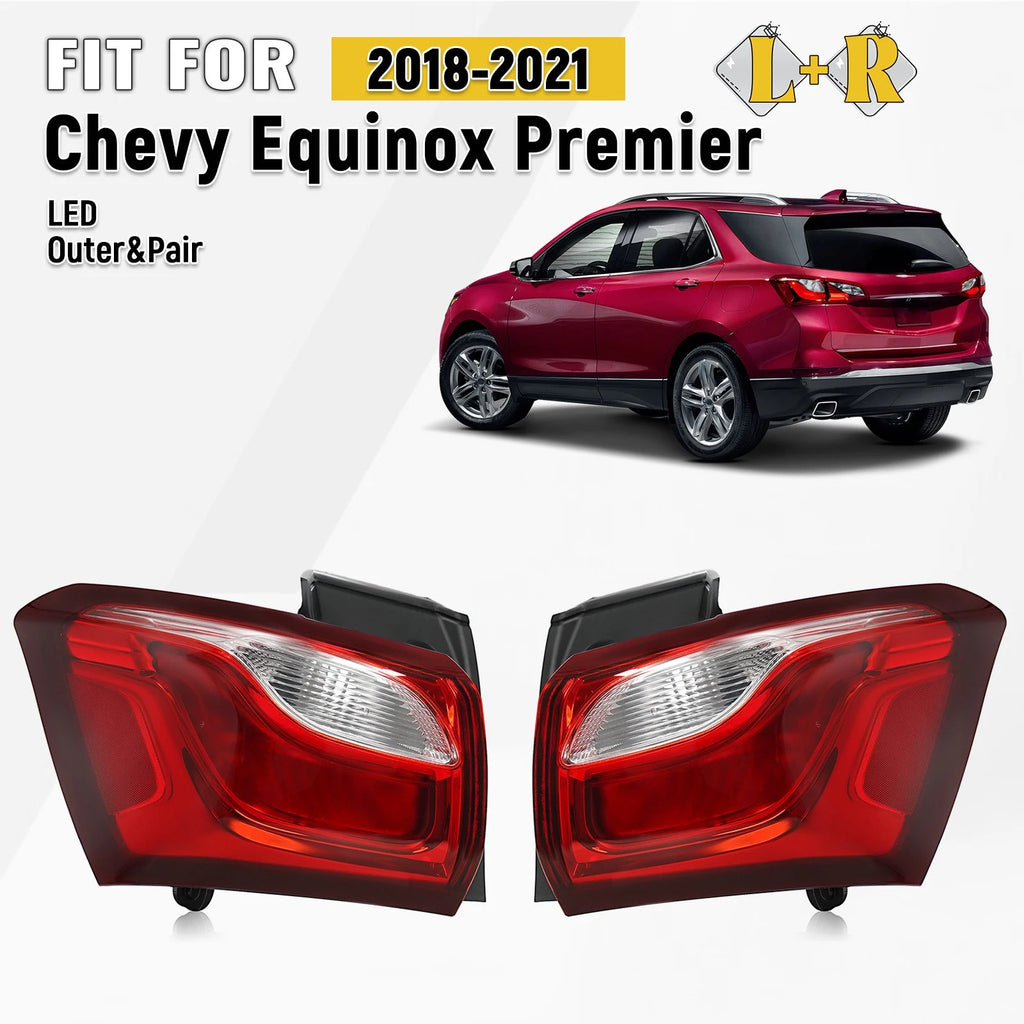 LED Tail Light Set for Chevy Equinox (2018–2021) Left + Right Side