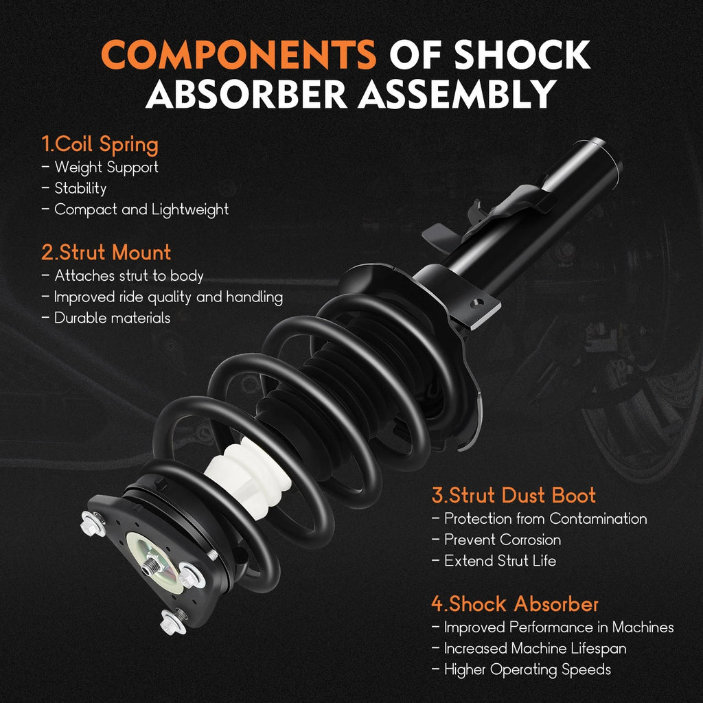 Front Complete Struts Shocks Absorbers Assembly for Ford Transit Connect (2014-2022)