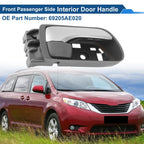 Front Driver Side Interior Door Handle for Toyota Sienna (2004–2010) Silver Tone