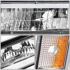 C-LED Headlight + Signal + Amber Corner Lamp for GMC C/K 1500-3500 (1994–2000)