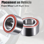 2 x Front Wheel Bearings for Honda Civic SI (2006-2011) with ABS Brakes