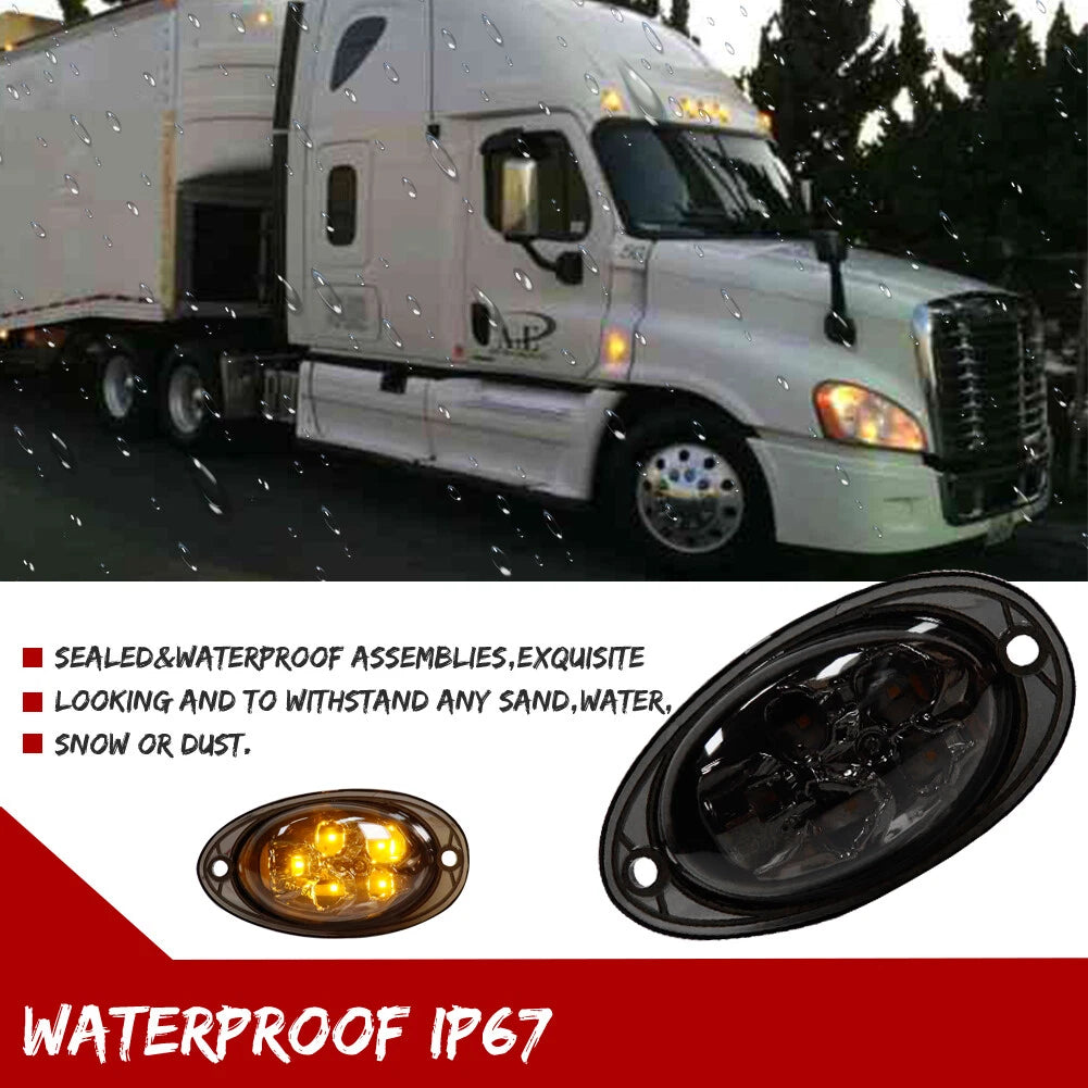 LED Side Marker Turn Signal Light for Freightliner Cascadia (2008–2017)