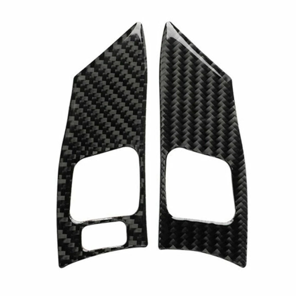 Real Carbon Fiber Steering Wheel Button Cover for Lexus IS 250/300/350C (2006–2012)