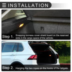 Rear Parcel Shelf Boot Load Cover for Honda Fit (2009-2011) Black