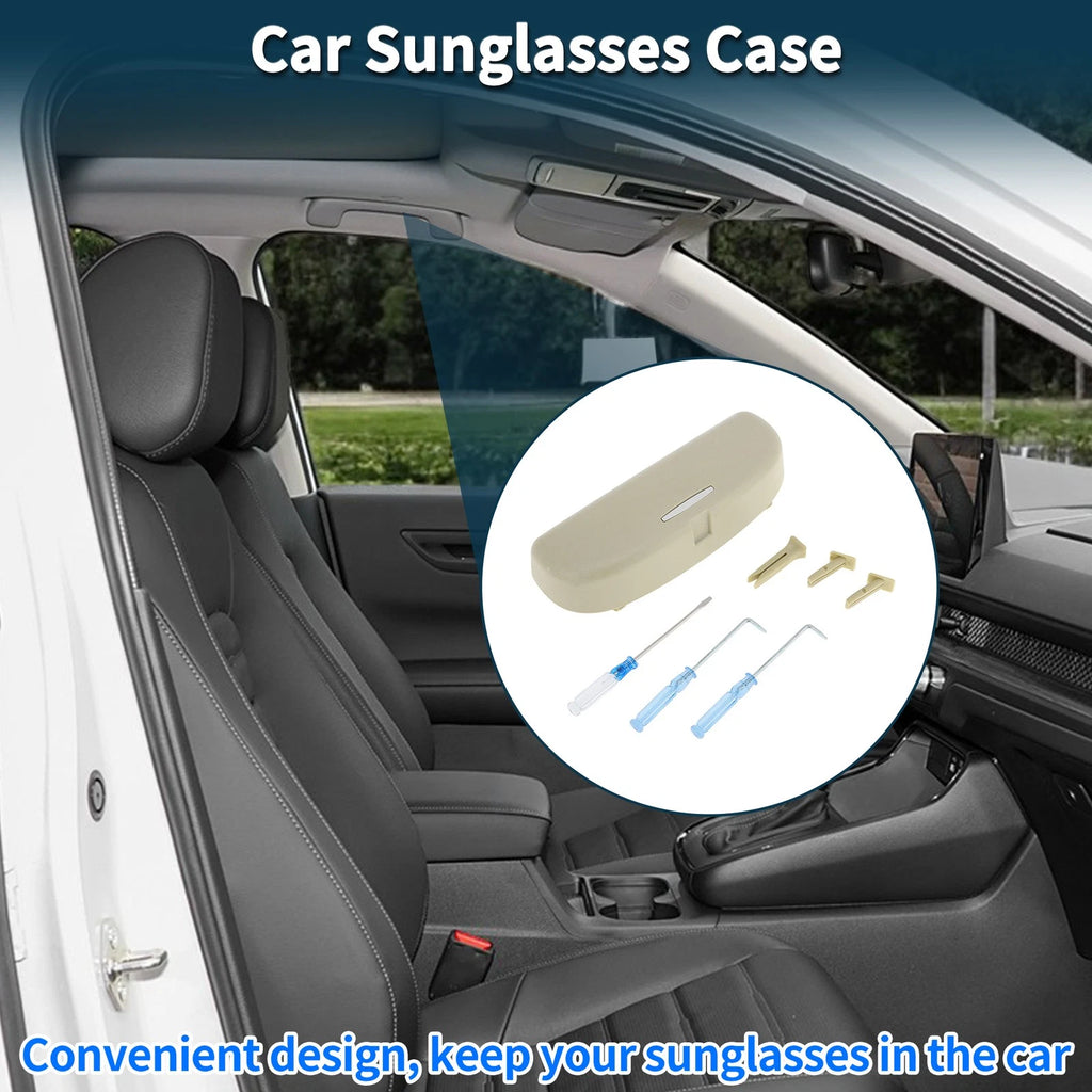 Sunglasses Case for Volkswagen Golf (2010–2023) Eyeglasses Holder Beige