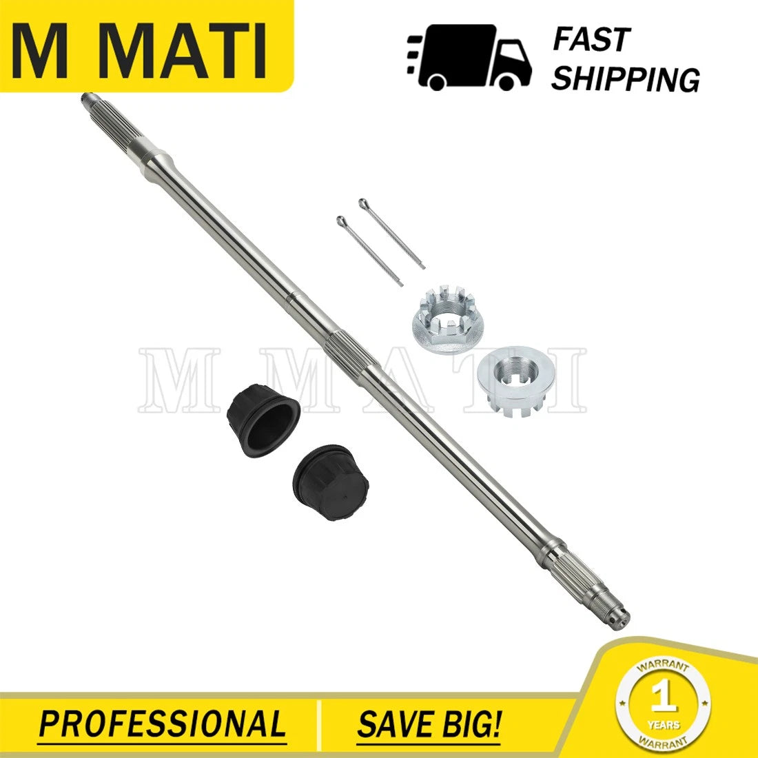 Rear Axle Shaft & Wheel Cap for Honda Rancher 350 (2000–2006) 42311-HN5-672 44732-HC4-010