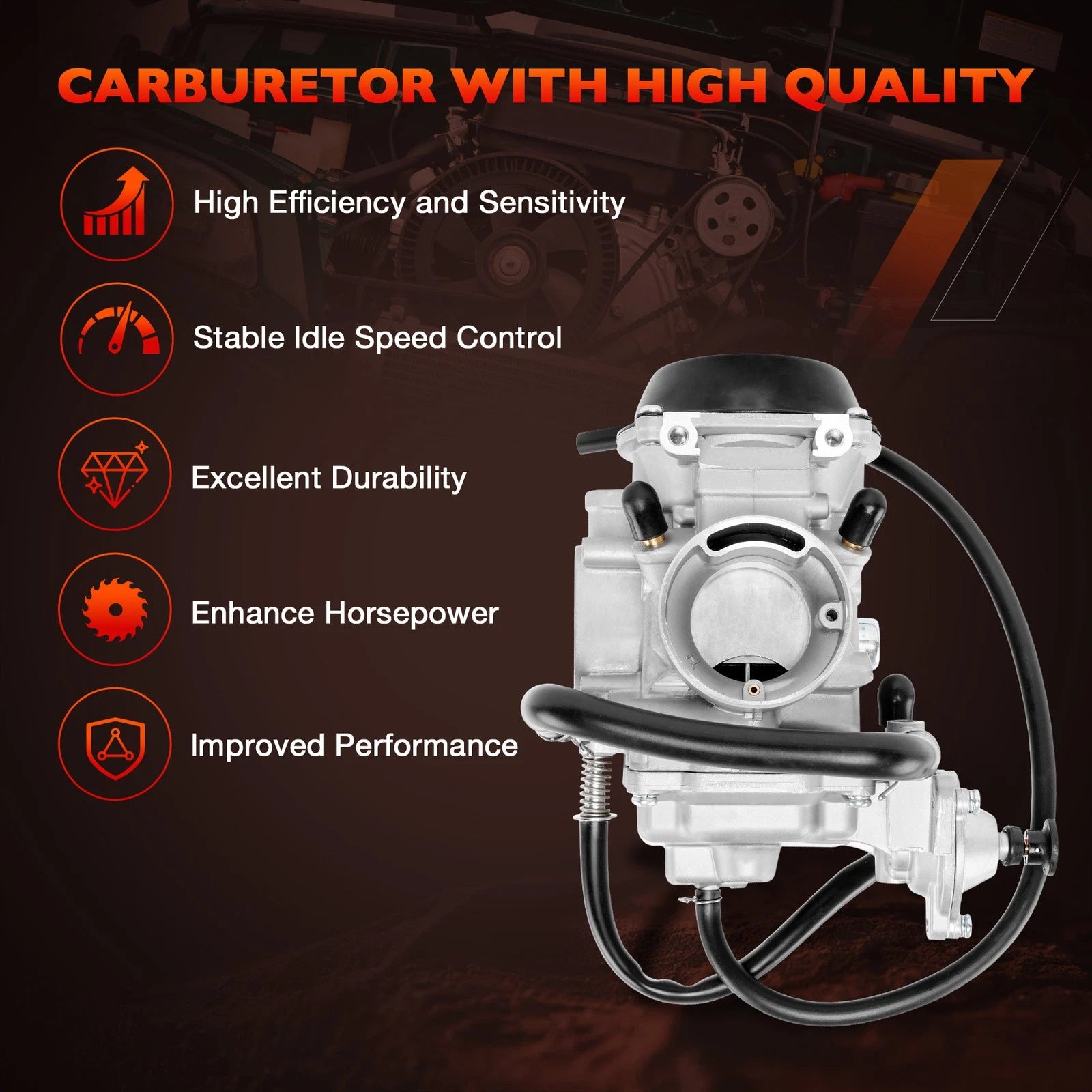 Carburetor Kit for Arctic Cat ATV 400 500 (1998-2001)