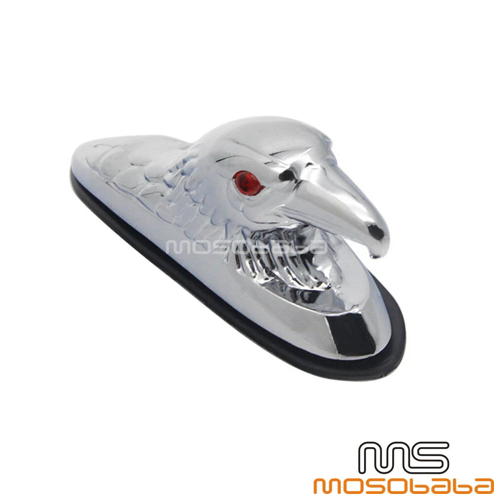 Motorcycle Front Fender Eagle Head Ornament for Harley Davidson, Suzuki
