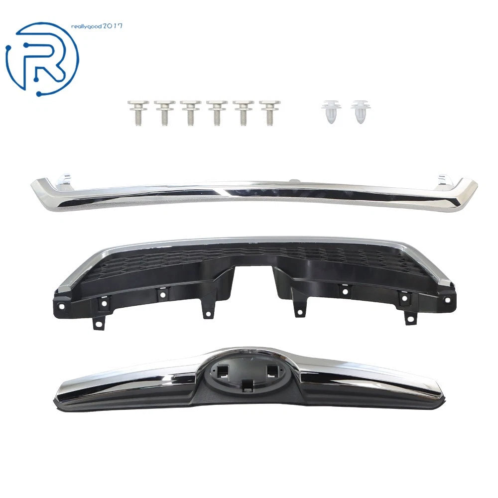 Factory Style Grille for Subaru Forester (2014-2018) Honeycomb Chrome